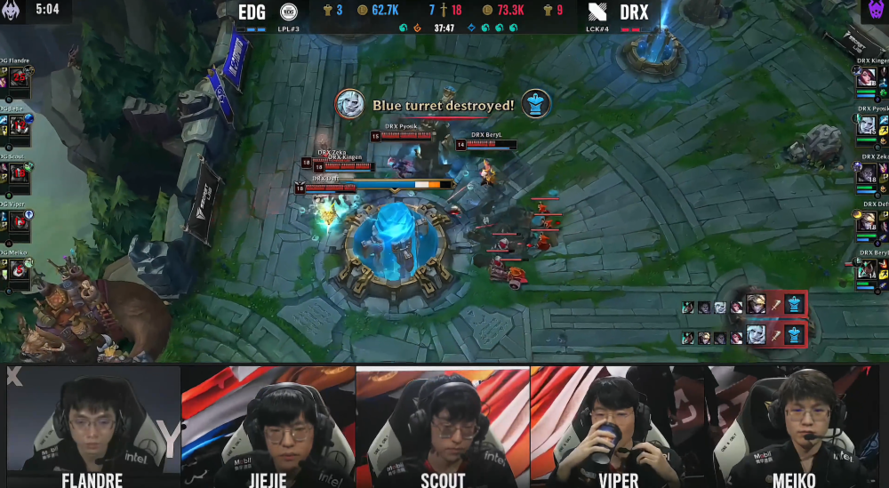 TL鏖战EDG，Scout团战一打五鏖战多局四强赛，留下经典瞬间的简单介绍